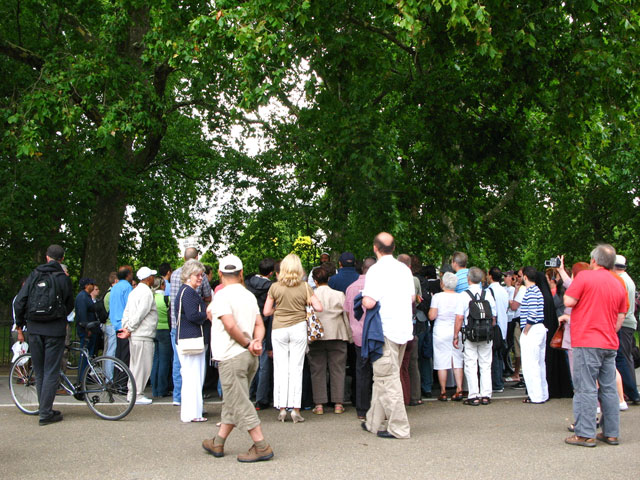 Speakers' Corner in Hyde Park, London.